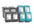 HP 92 - HP 93 (C9361WN - C9362WN) 8-Pack Remanufactured Premium ink Cartridges