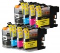 Brother LC107 - LC105 (LC107BKS, LC105C, LC105M, LC105Y) 8-Pack Brother Compatible Extra High-Capacity Premium ink Cartridges