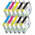 Epson T1251- T1254 (T125120, T125220, T125320, T125420) 10-Pack Epson Compatible Premium ink Cartridges