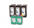 HP 96 - HP 97 (C8767WN - C9363WN) 5-Pack Remanufactured Premium ink Cartridges