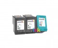 HP 92 - HP 93 (C9361WN - C9362WN) 3-Pack Remanufactured Premium ink Cartridges