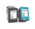 HP 92 - HP 93 (C9361WN - C9362WN) 2-Pack Remanufactured Premium ink Cartridges