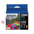 Epson 220XL - T220XL (T220XL120 - T220420) ink Cartridges - 8 Pack