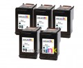 HP 98 (C9364WN) 5-Pack Black Remanufactured Premium ink Cartridges