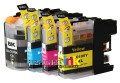 Brother LC107 - LC105 (LC107BKS, LC105C, LC105M, LC105Y) 4-Pack Brother Compatible Extra High-Capacity Premium ink Cartridges