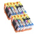 Canon PGI-5BK CLI-8 10-Pack Premium Canon Compatible Ink Cartridges (with Chip!!)