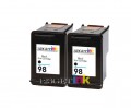 HP 98 (C9364WN) 2-Pack Black Remanufactured Premium ink Cartridges