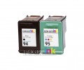 HP 94 - HP 95 (C8765WN - C8766WN) 2-Pack Remanufactured Premium ink Cartridges